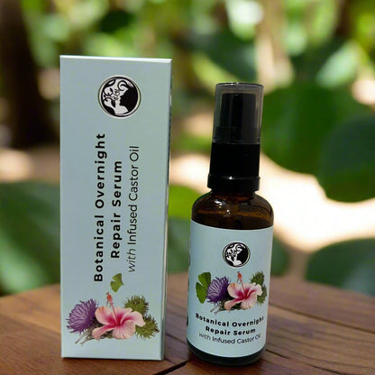 Botanical Overnight Repair Serum with Castor Oil