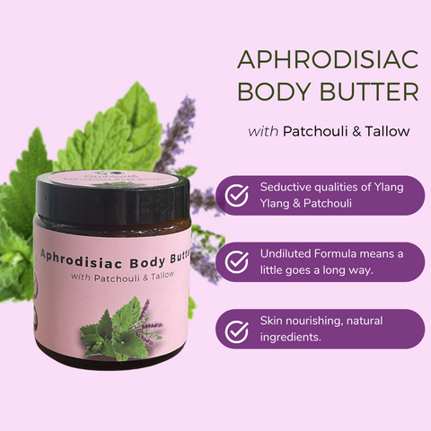 Aphrodisiac Body Butter with Patchouli & Tallow 120ml