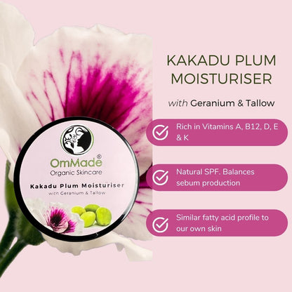 Kakadu Plum Face Moisturiser with Geranium & Tallow