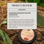 Magnesium Deodorant Paste with Sandalwood