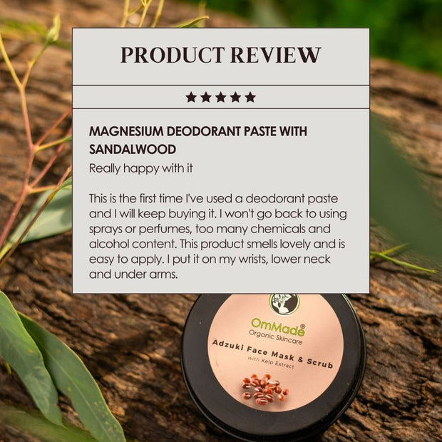 Magnesium Deodorant Paste with Sandalwood