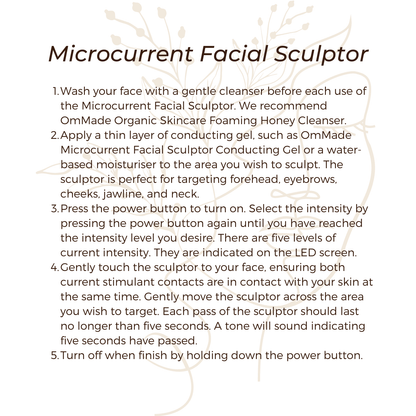 Microcurrent Facial Sculptor PRE ORDER - OmMade Organic Skincare